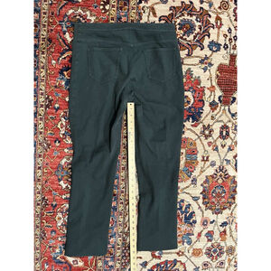 M.M. Lafleur Women’s Green Slim Ankle Pants Size 8 Cotton Stretch Pull-On